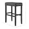 Alaterre Furniture Madison Backless Bar Height Stool Black Finish with Black PU AVMA22P0 - alternate 17